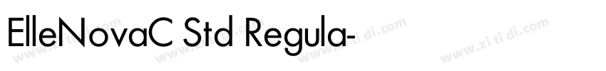 ElleNovaC Std Regula字体转换
